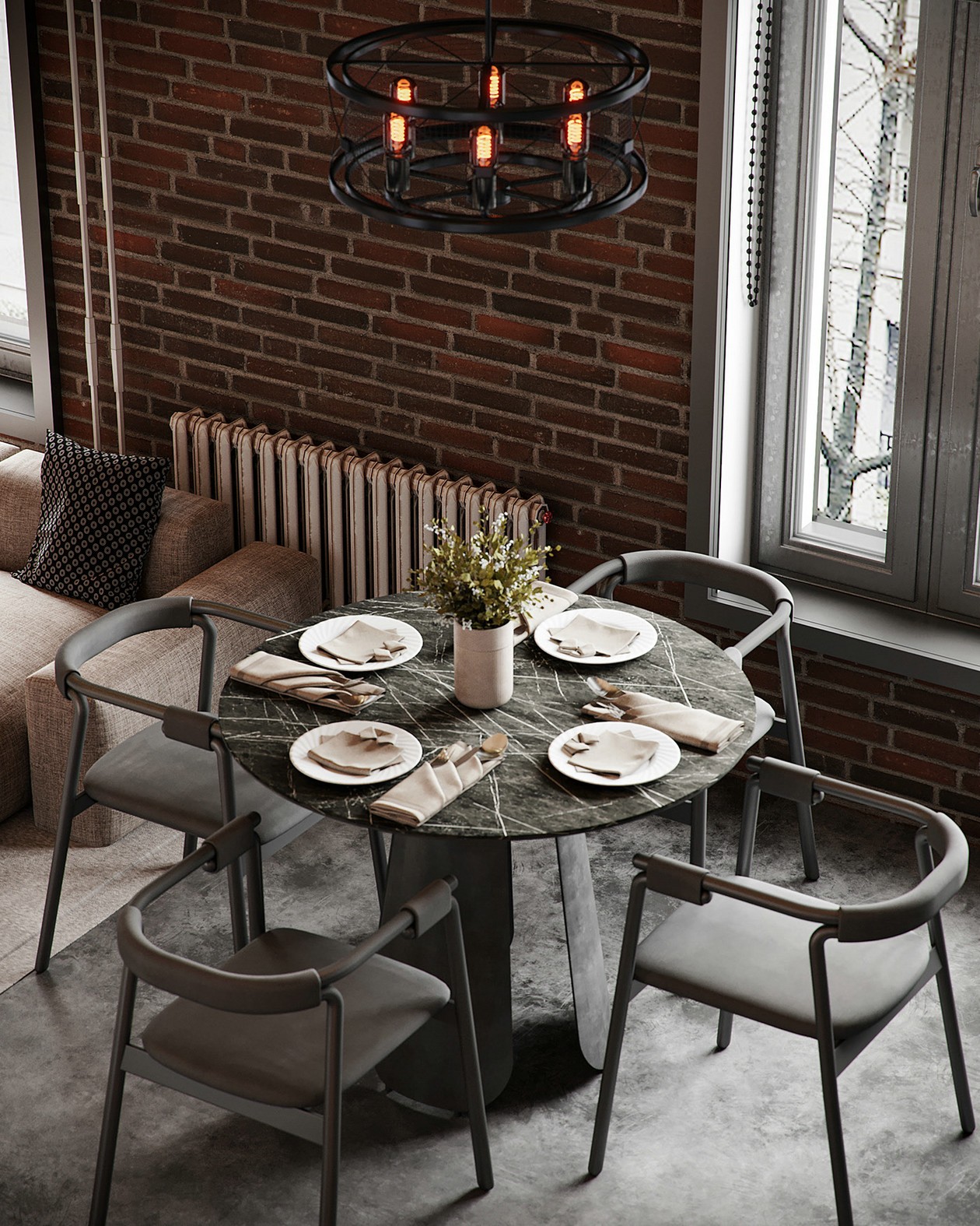 工业风小空间公寓设计-5