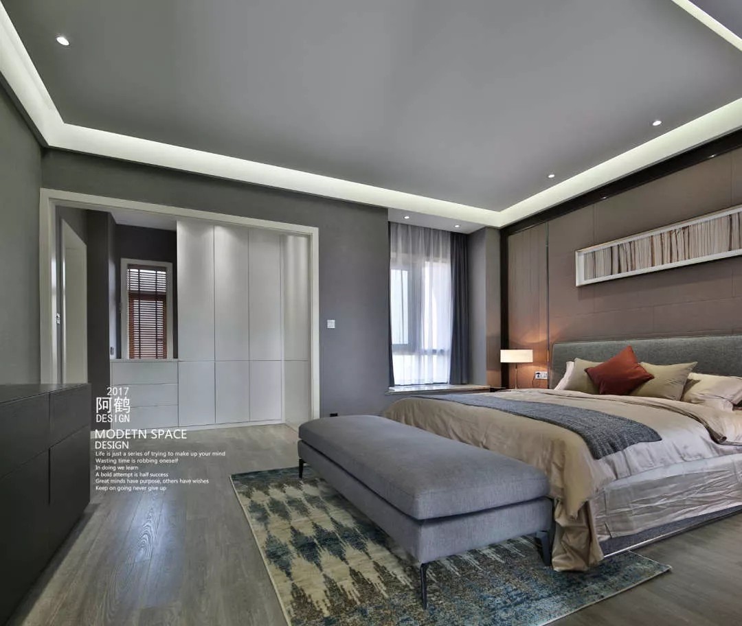 客厅中间的一堵墙竟然是电视机绝佳的摆放位置？| 阿鹤设计-15