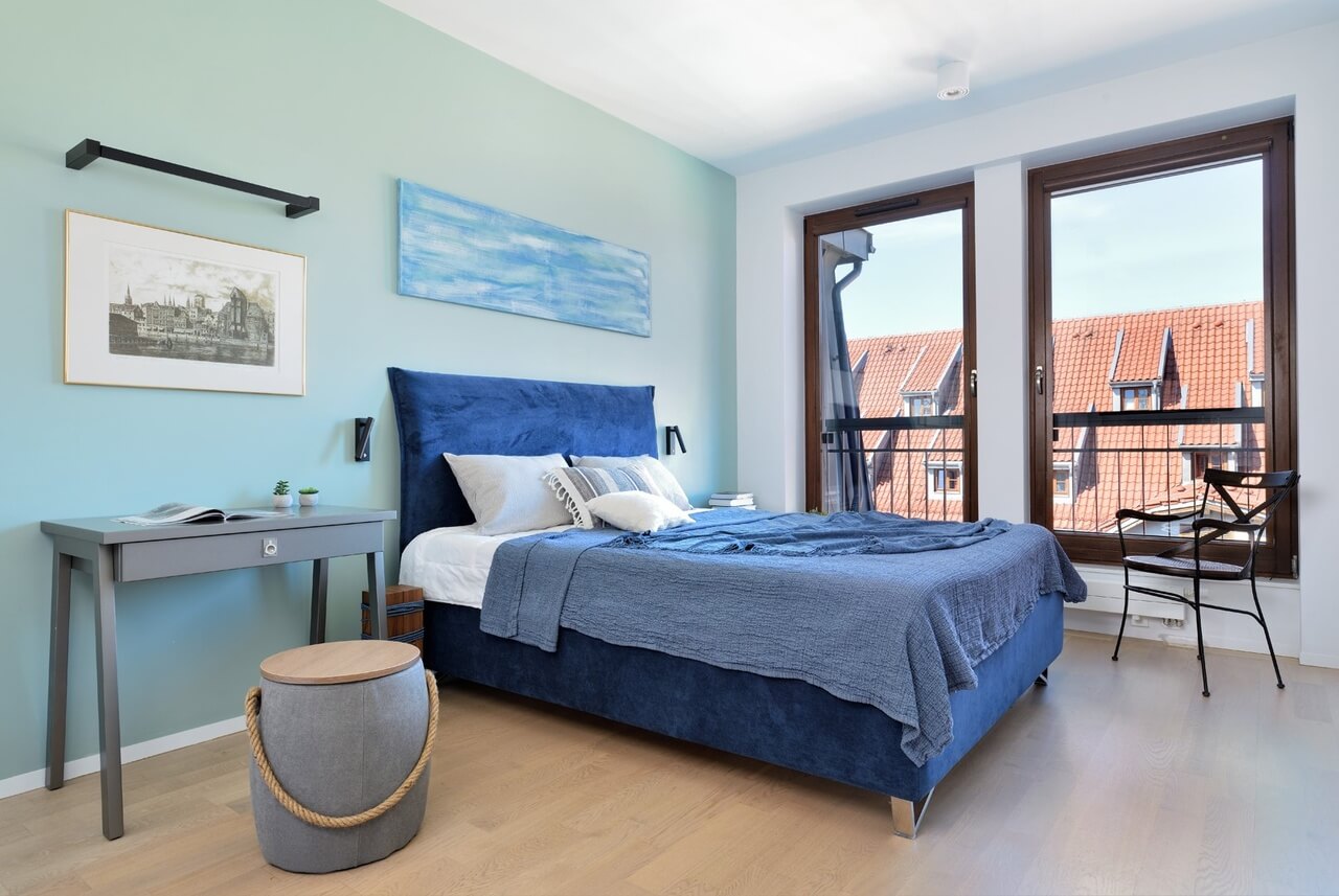 Wakacyjne mieszkanie w Gdańsku z widokiem na Żuraw i Motławę - PLN Design-4