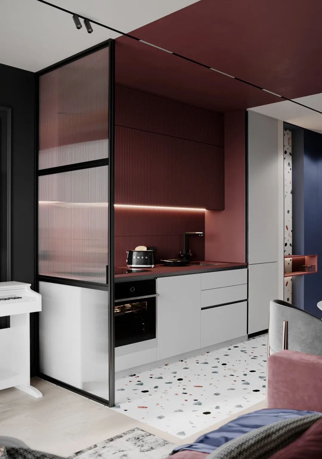 86㎡二居室公寓设计丨意大利丨意大利室内设计师Valeria Mahu-54