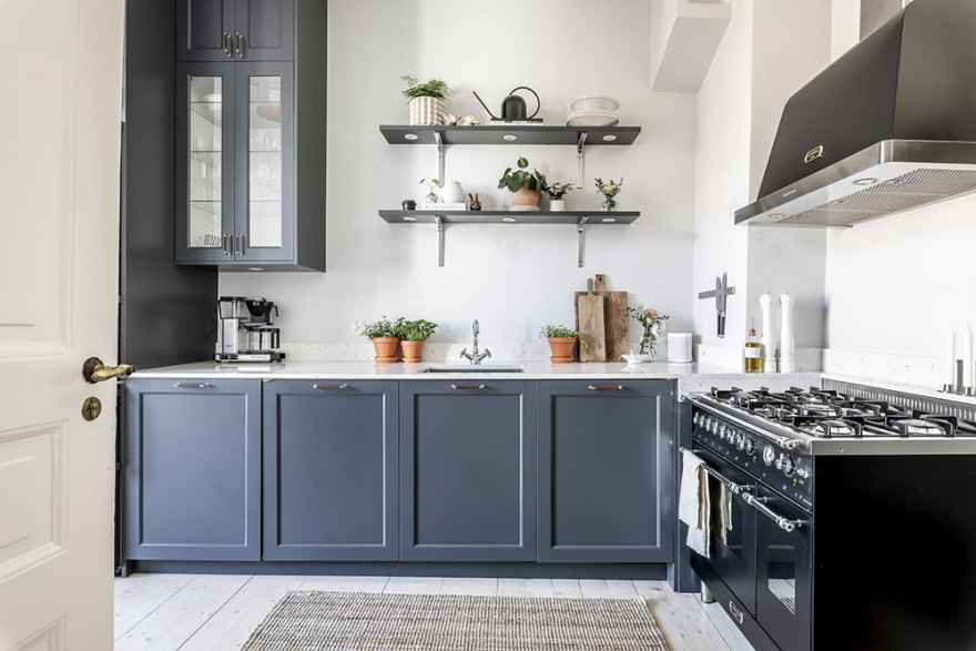 哥德堡 92 平米简约公寓,蓝调卧室引人入胜-16