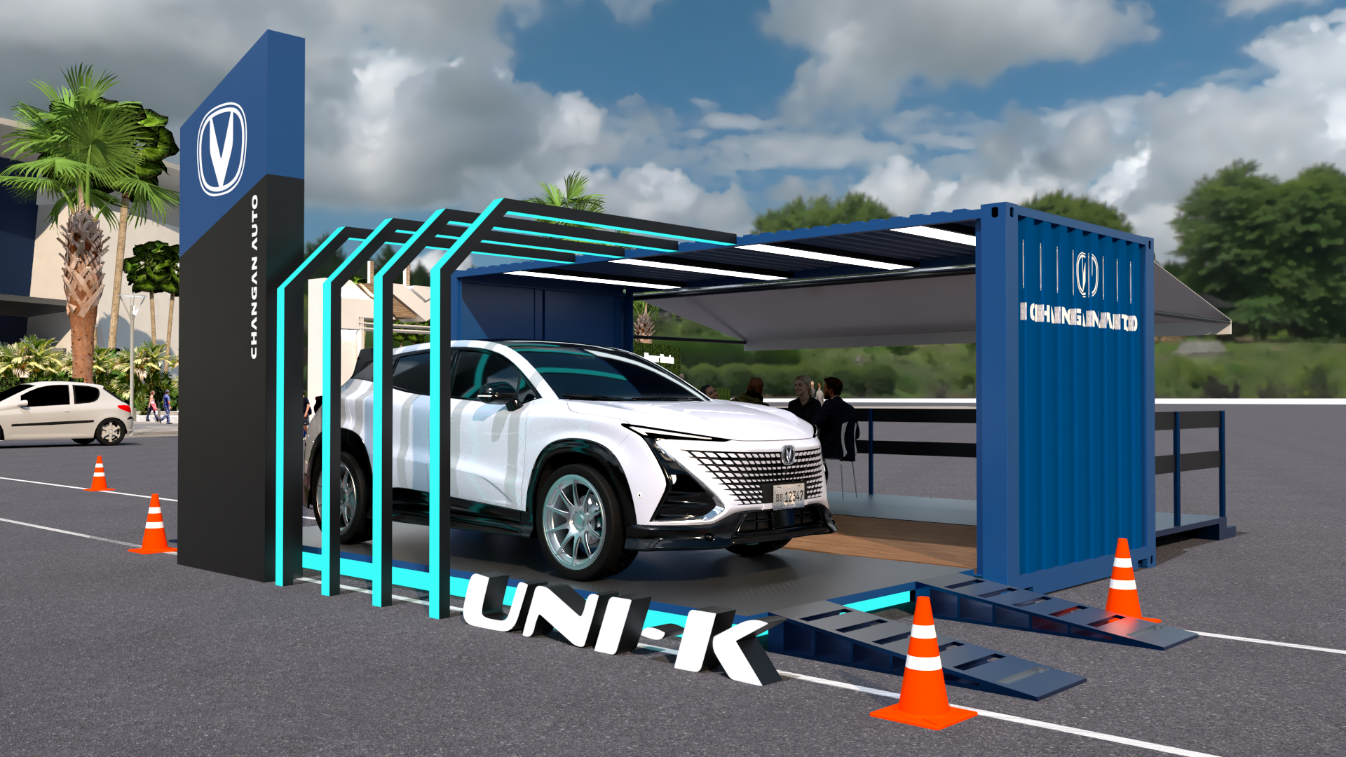 Booth Driving test Changan-0