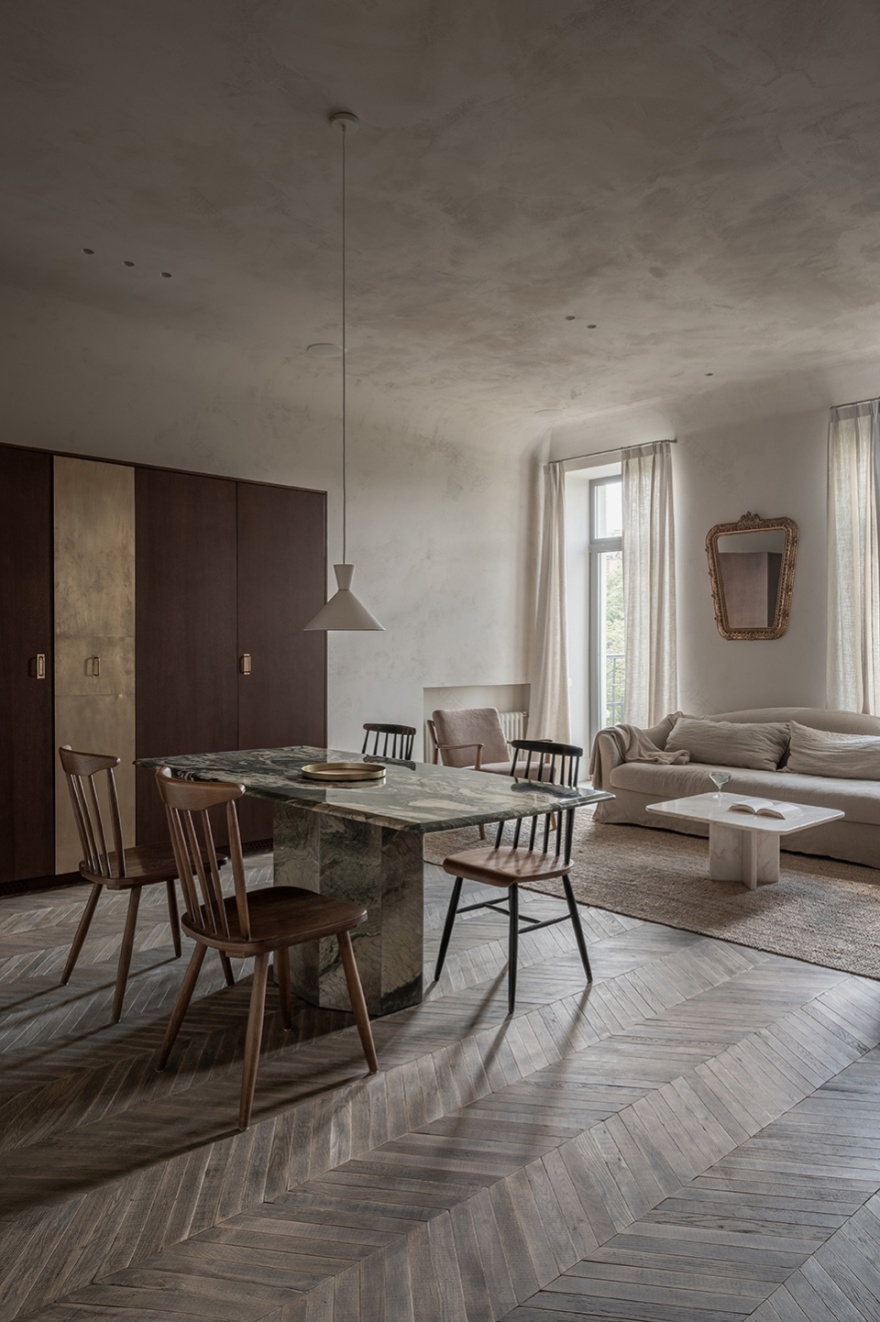 基辅 SEMEREY 公寓 | 复古巴黎风设计惊艳翻新-29