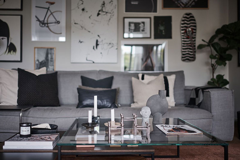 瑞典灰色调时尚公寓，打造温馨空间-6