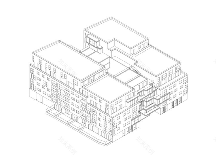 巴黎生态区砖砌云层公寓-9