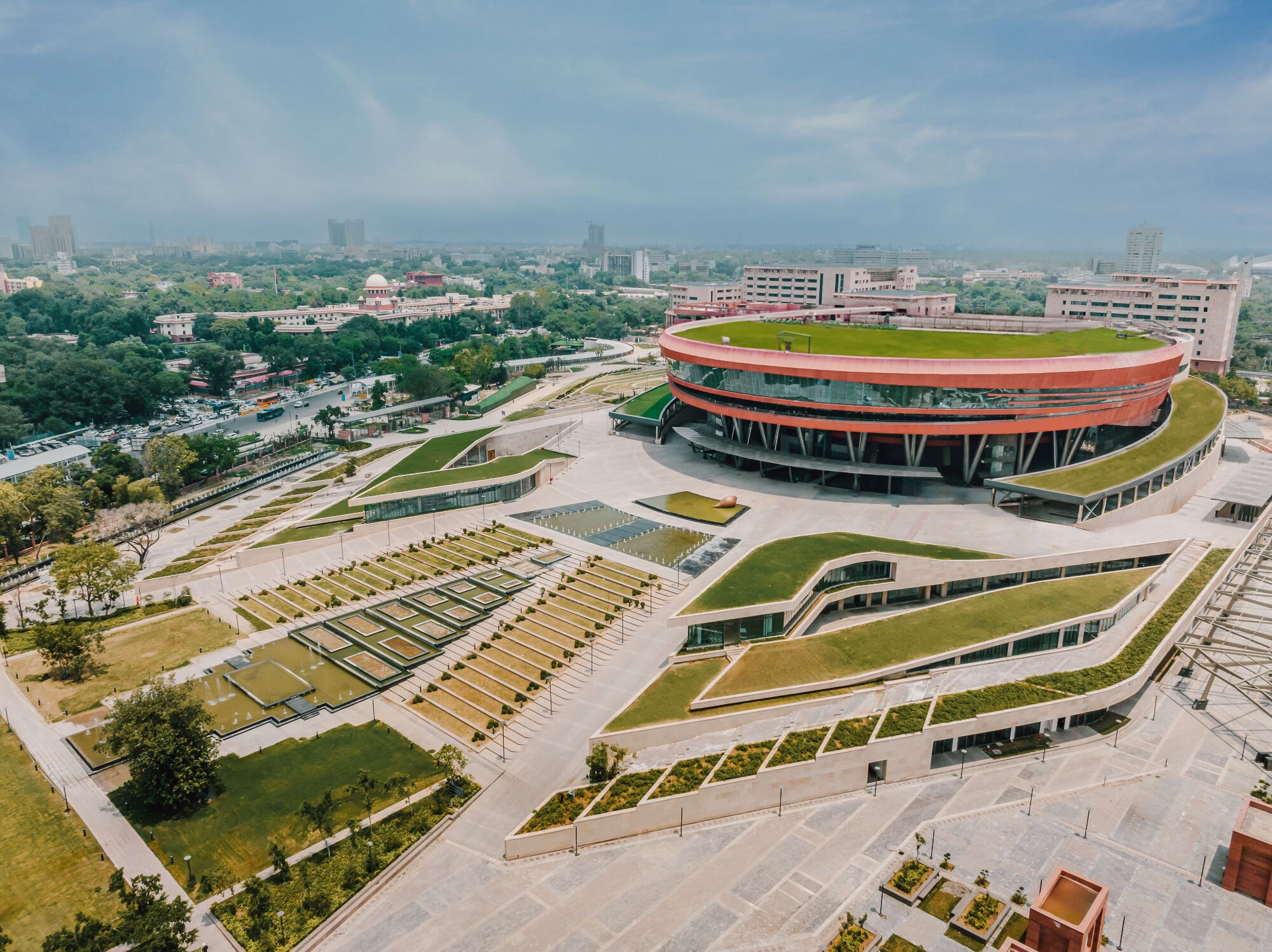 印度新德里 Pragati Maidan 展览中心丨Aedas-13