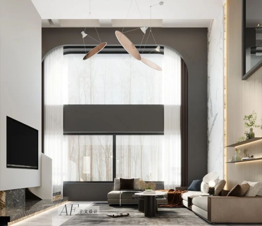 中南·玖熙墅 260㎡现代叠墅,极简生活空间-27