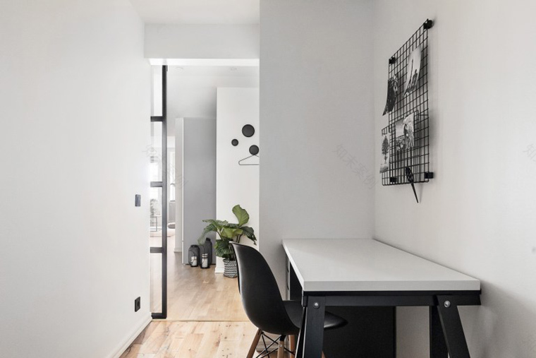 北欧工业风公寓 | 无彩色打造单身女子质感空间-14