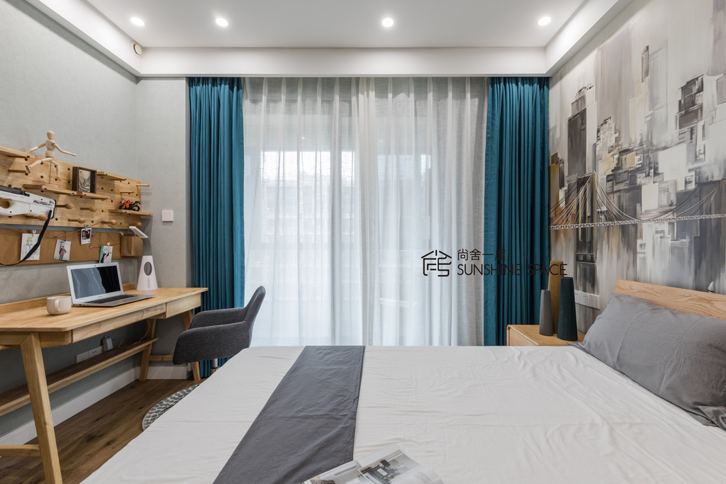 英溪桃源 130㎡北欧现代风家居设计,自然与工业共生的平衡美-73