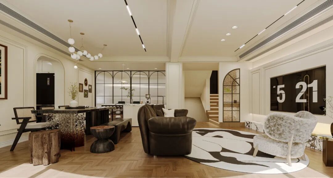 ECORN·徐汇140㎡轻法中古丨拆解错层难题！让每个空间在错落中各得其所...-80