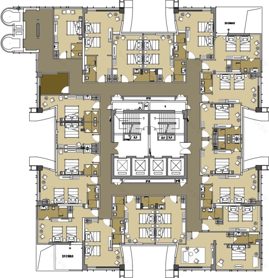 重庆大渡口步行街空中酒店,现代简约与华丽的完美融合-32