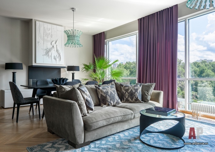 莫斯科带石膏浮雕及定制家具的现代公寓设计丨俄罗斯莫斯科丨Евдокимова Ольга,Зайцева Олеся-13