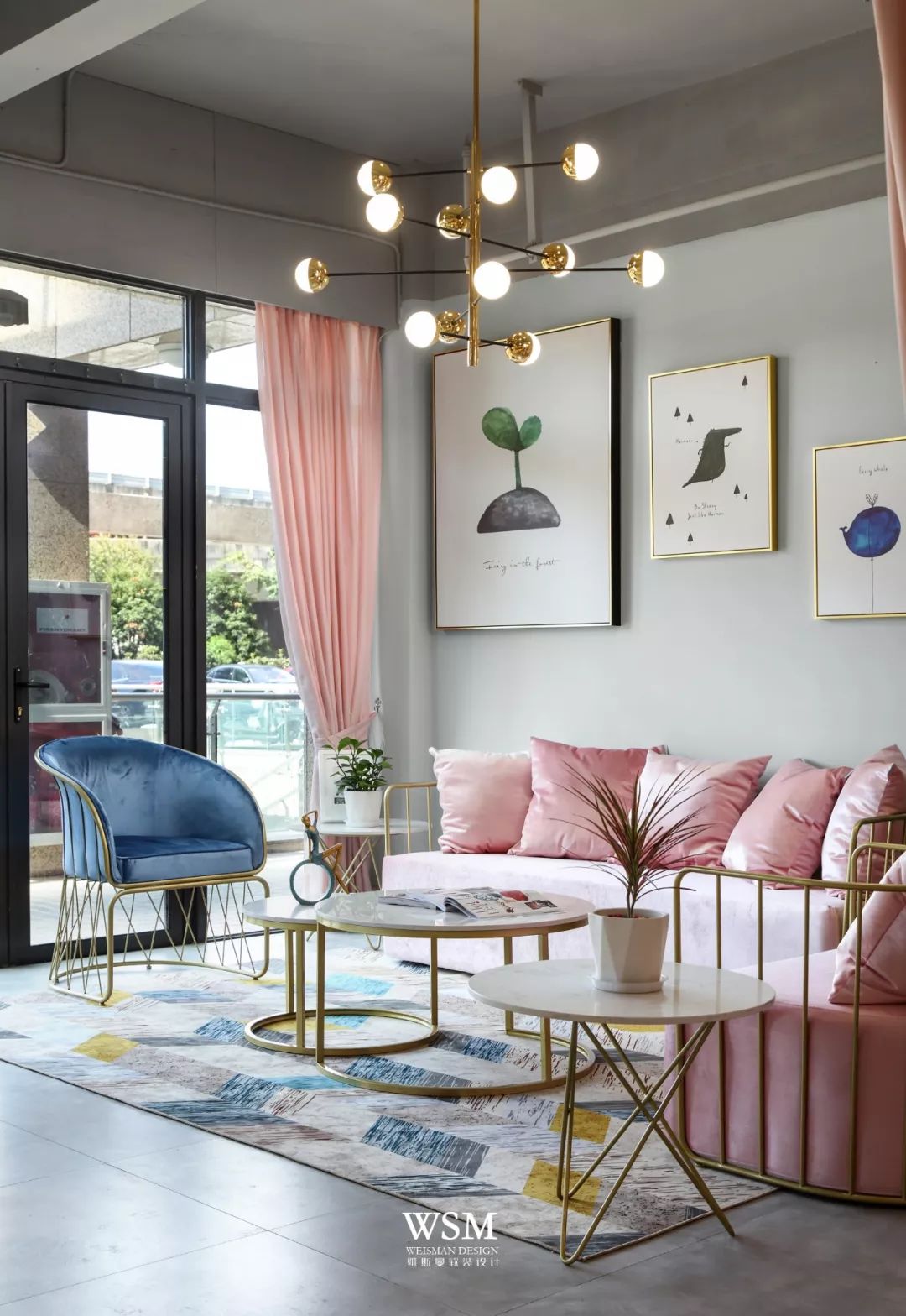 粉色梦幻美容院,打造独特轻奢空间-22