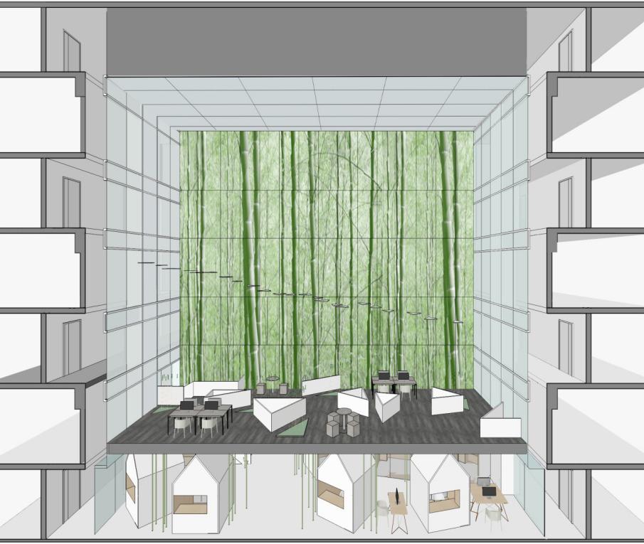 七个小房子 · 高层青年公寓共享中庭改造设计丨柒合（北京）建筑设计有限公司-59