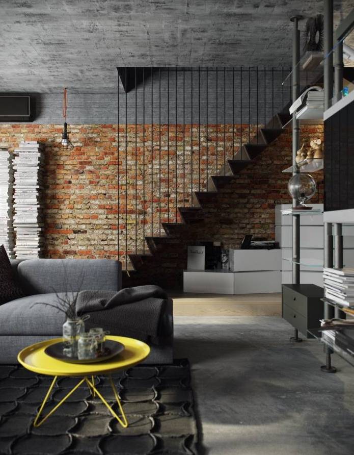 现代两层110平 loft 室内设计丨俄罗斯莫斯科丨PROforma-18