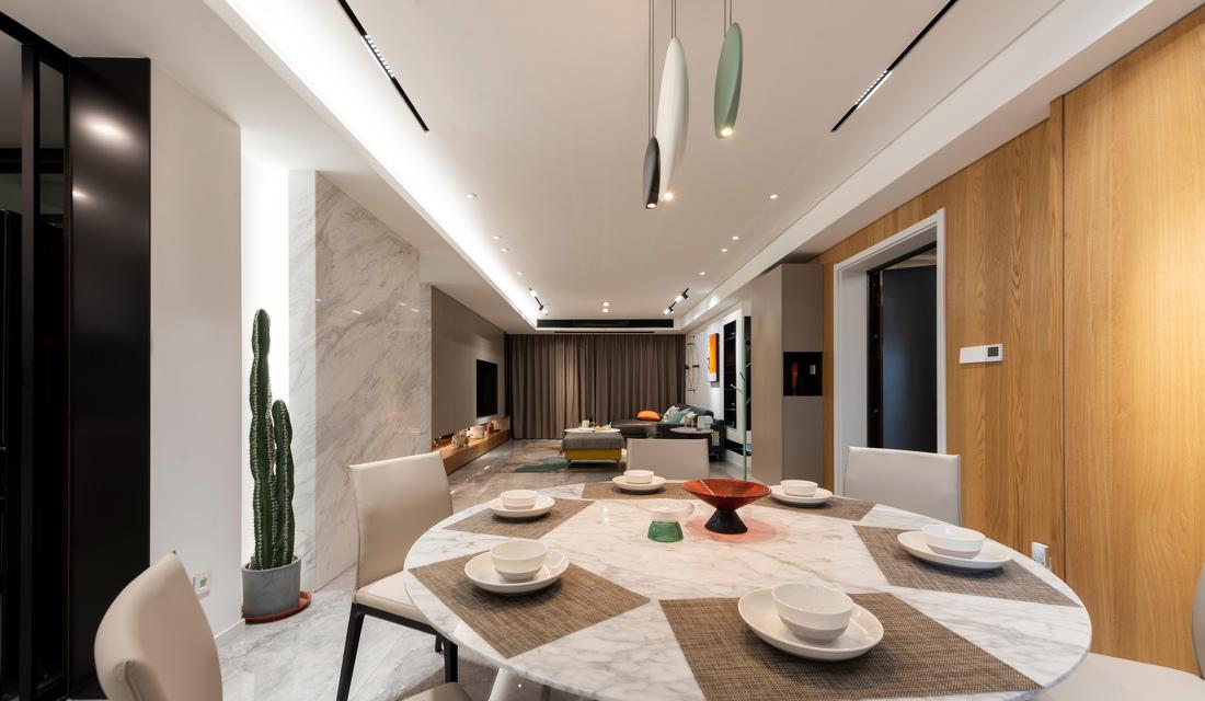 现代简约大平层，亲子共享空间设计-23