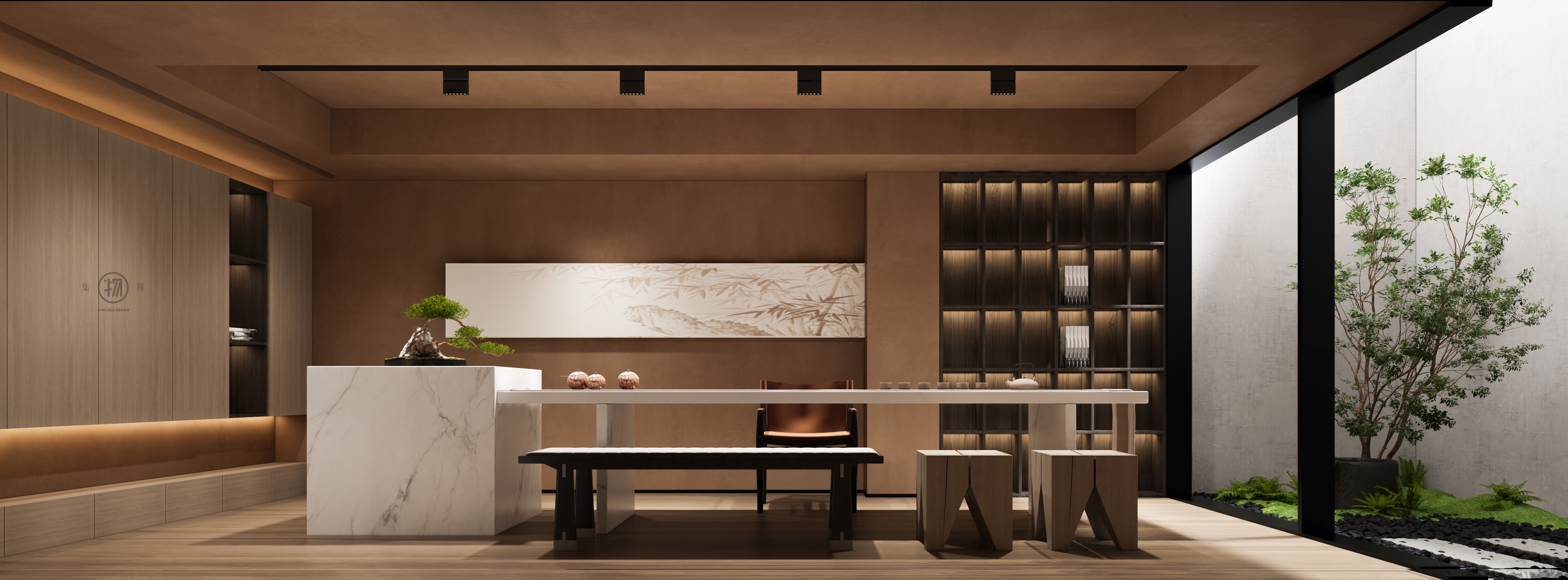 金秋阳光下的住宅商业空间融合丨集物所 Design-24