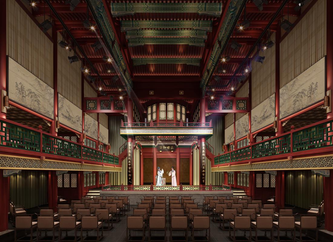 纯木结构古戏楼里的现代文创空间-6