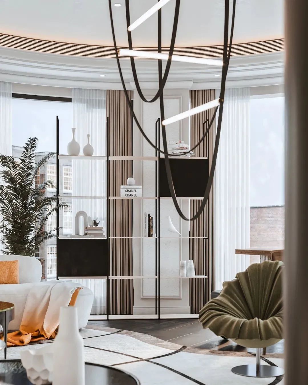 集境设计 | 打造极致浪漫艺术大宅,自然光与空间的流动对话-1