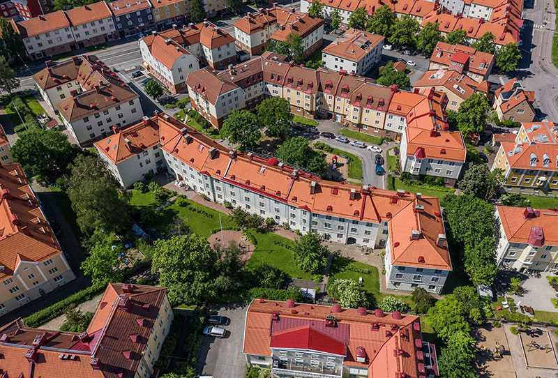 哥德堡大胆蓝色公寓，充满装饰的 65 平米空间-31