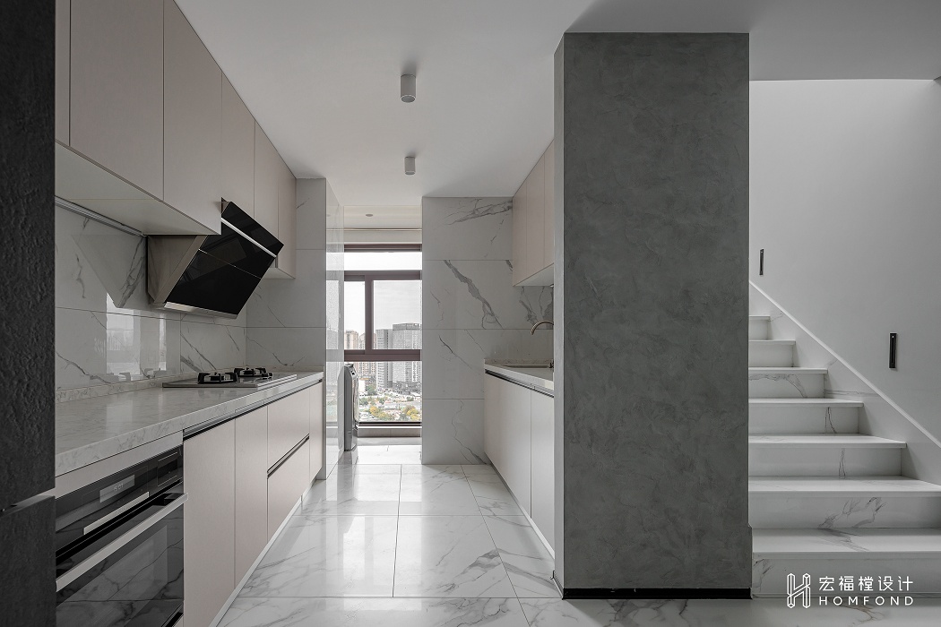 现代都会风格跃层住宅设计丨中国成都丨成都宏福樘设计-41