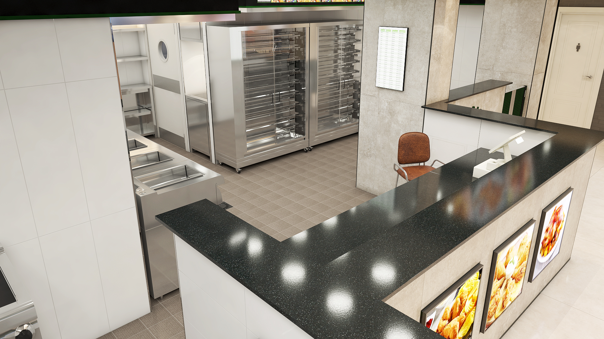 Humbaba Chicken House Berlin - Interior Design 3D-9