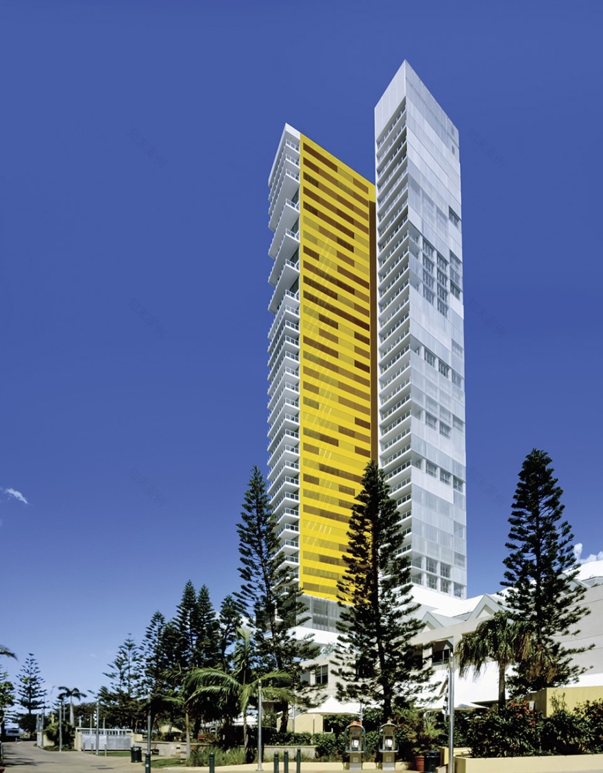 澳大利亚宽滩大楼 · 双塔悬臂式结构与自然共生-2