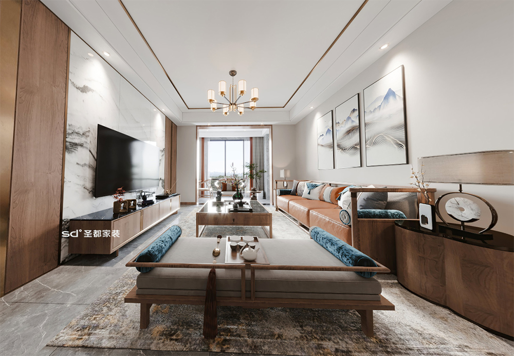 东阳凯越公馆新中式家居设计丨中国浙江丨圣都家居装饰有限公司-7