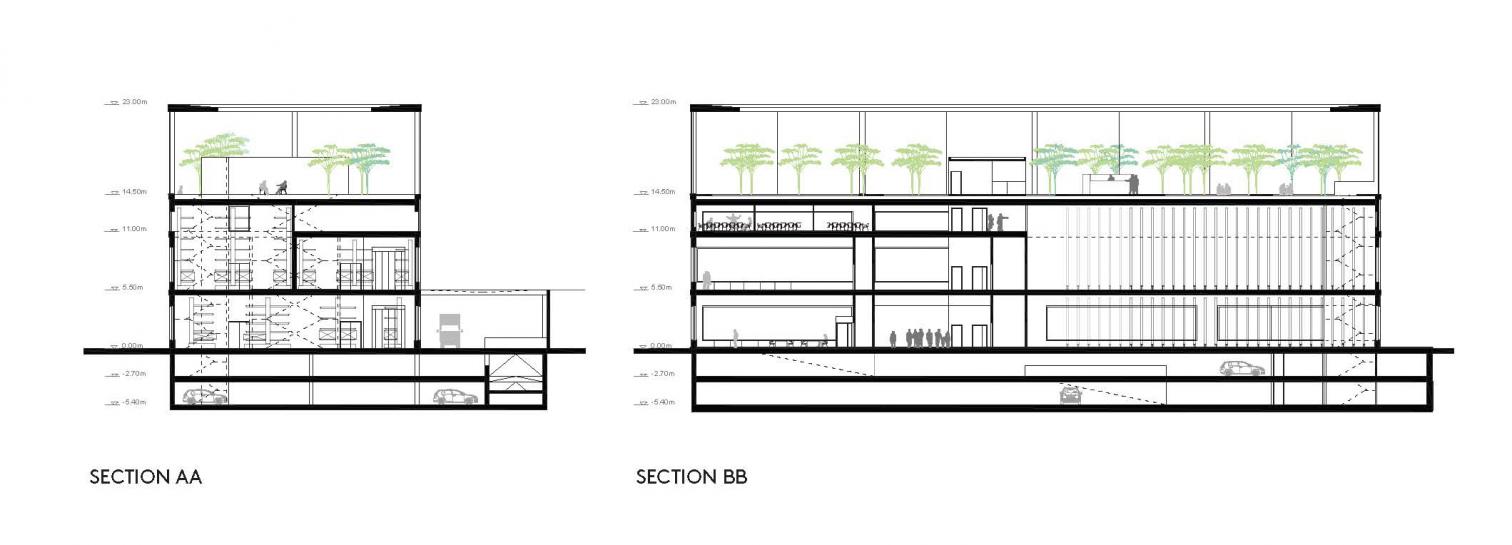 罗马 MAXXI 博物馆扩建竞赛设计方案丨意大利罗马丨LAN 工作室等-13