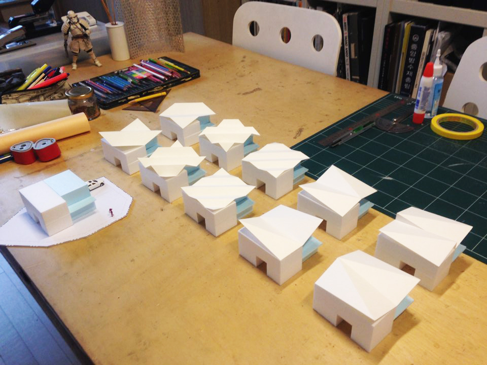 折纸式蝶形屋顶住宅-34