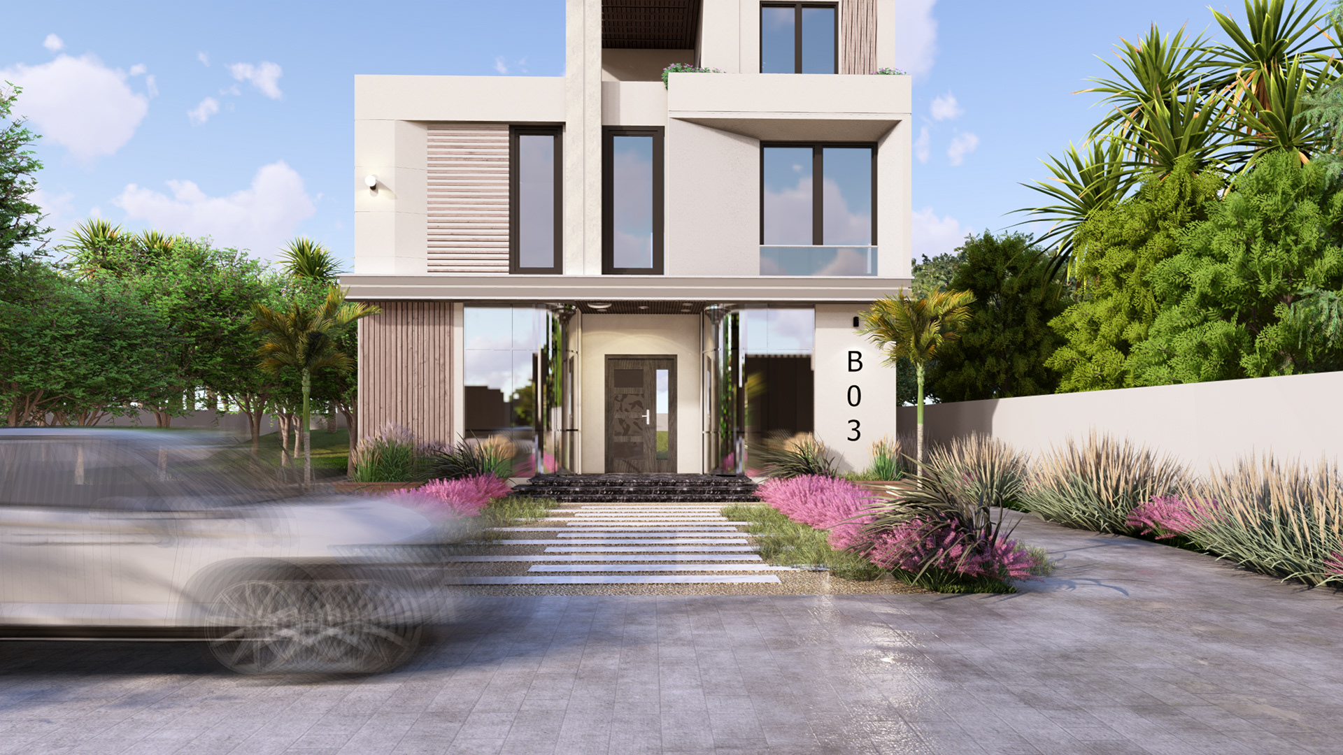 现代别墅外观设计丨阿联酋丨I NILE CONSALTANT-12