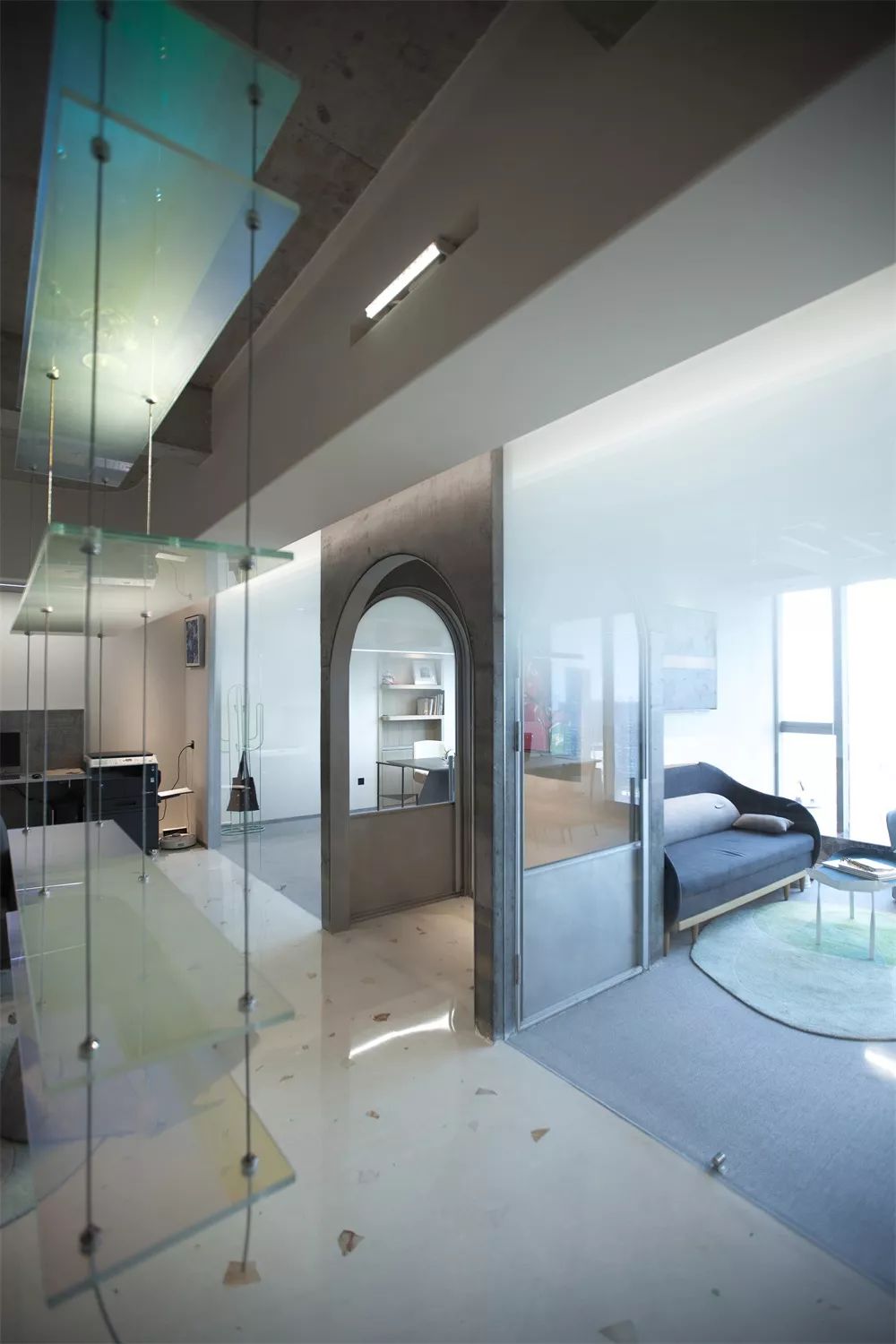 卧野空间设计事务所办公室——自由交流的弧形空间-28