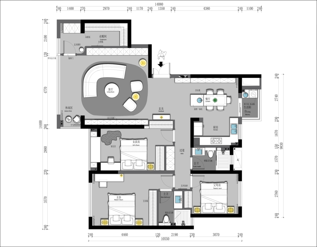 现代简约风家居设计丨中国长沙丨长沙木也建设有限公司-54