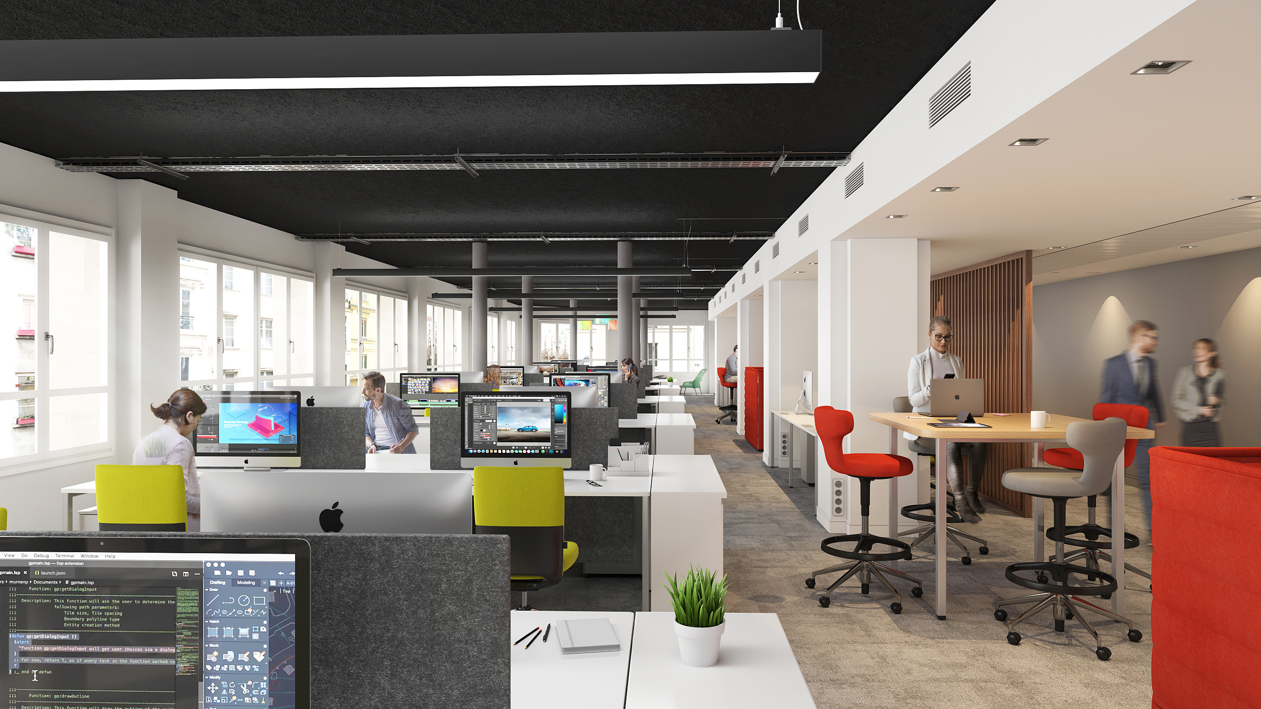 Office Interiors & Open Spaces - 3D & VR 360°-4