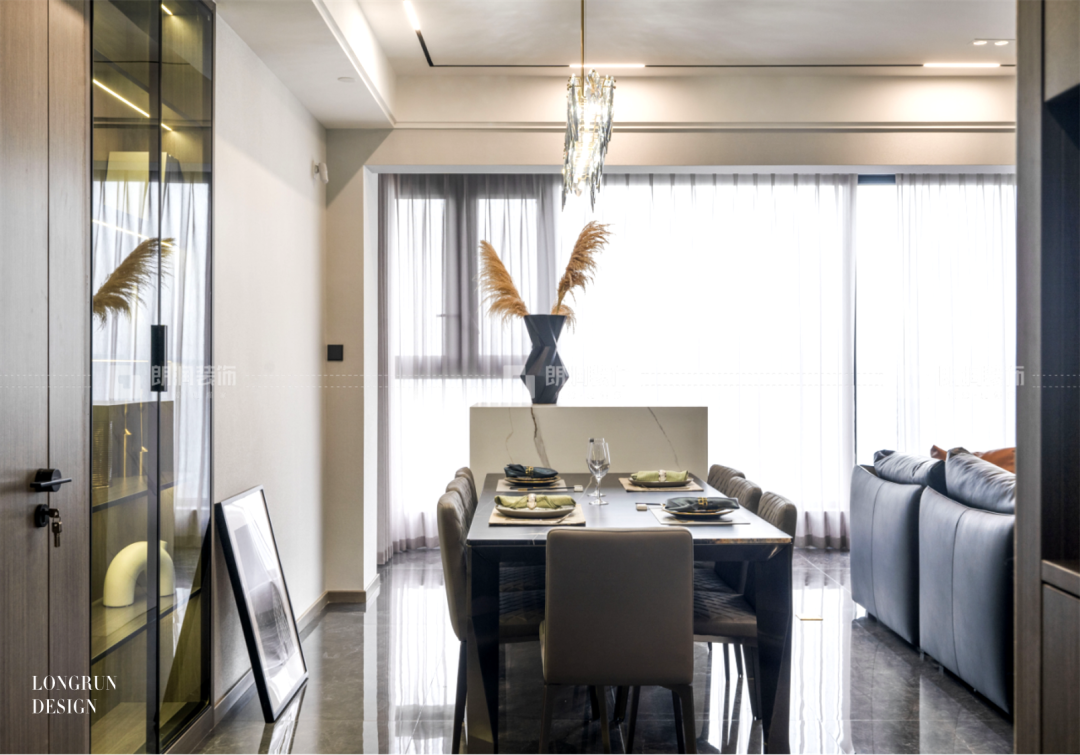 融创·玖棠府 190㎡现代轻奢风格家居设计丨中国成都丨朗润装饰轻奢设计五部-13