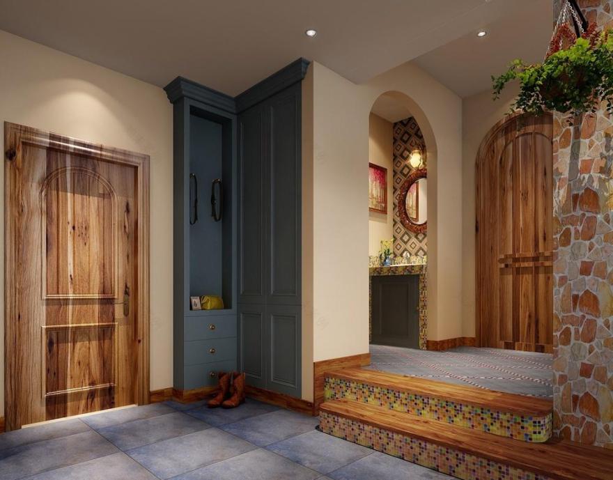 田园民族风平层设计,打造民宿式家居空间-0