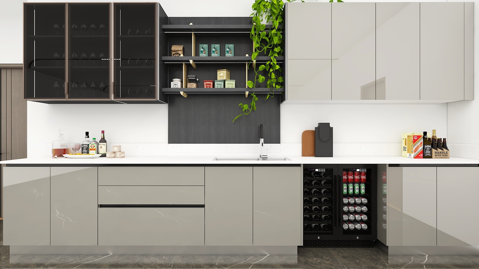 现代小型厨房设计-2