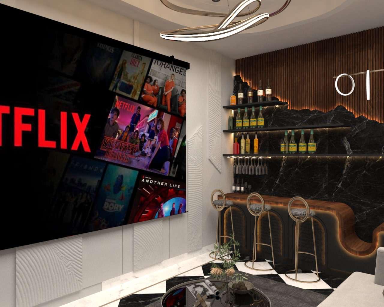 HOME THEATER WITH BAR UNIT-4