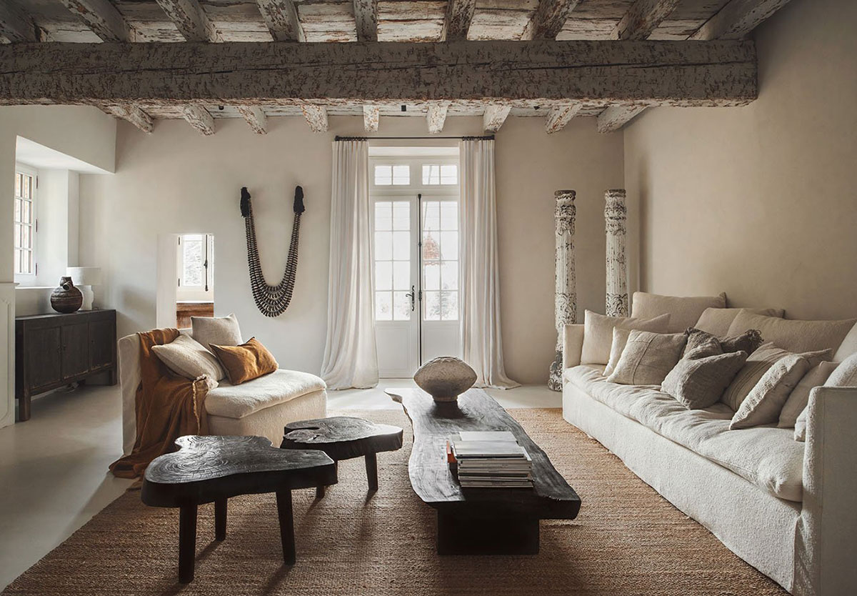 法国古老住宅的柔软自然设计魅力-1