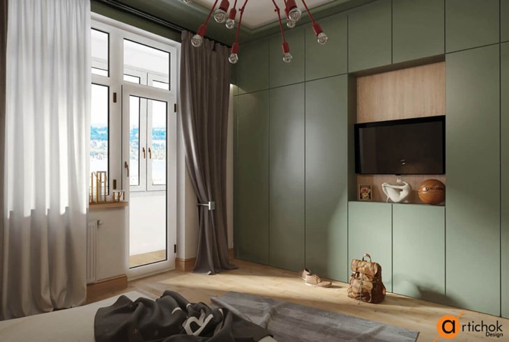 Apartment design. Colorful experiment - Art-i-chok-23