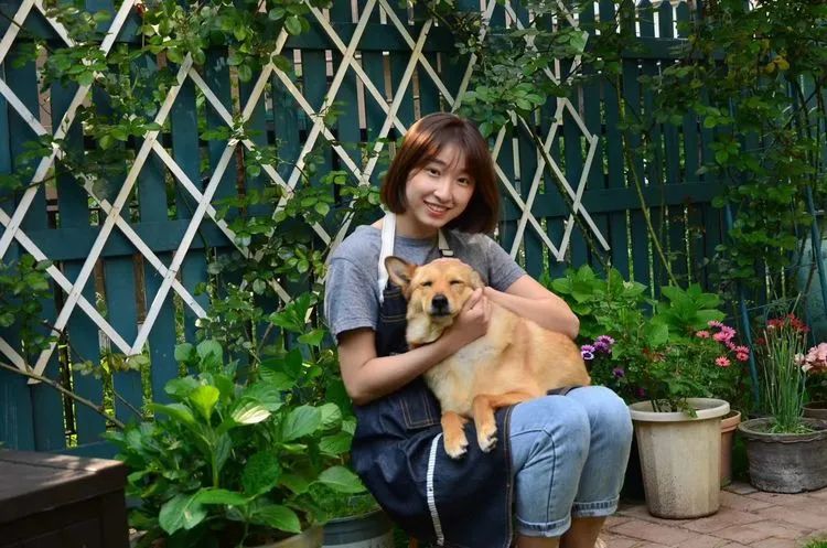 90后夫妻用4年时间，在魔都造了60平米花园，遛狗逗猫，好不惬意~-13