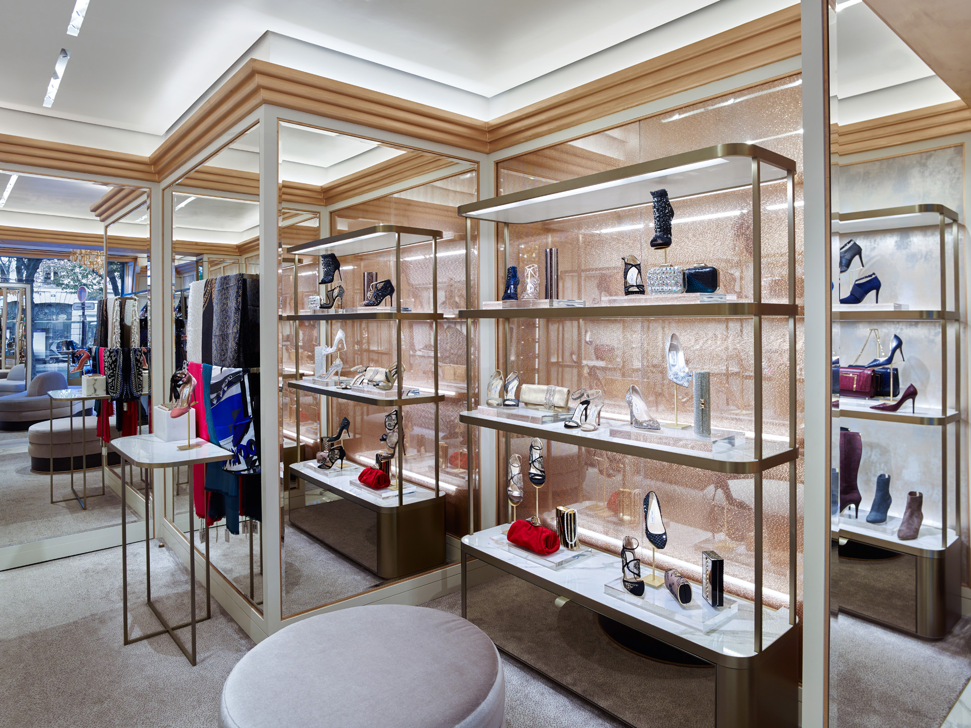 巴黎 Jimmy Choo 旗舰店 | Christian Lahoude Studio 的华丽之作-13