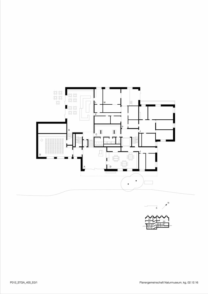 瑞士圣加仑自然历史博物馆 以石材为主的现代地标建筑-35