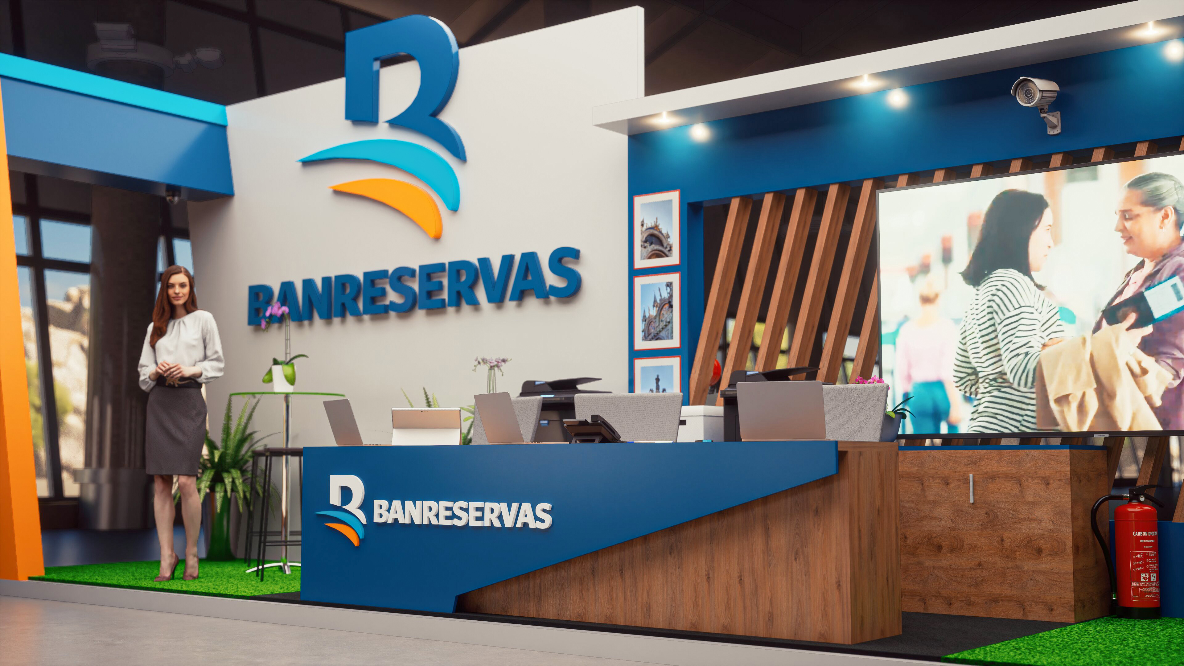 Banreservas bank stand design-4