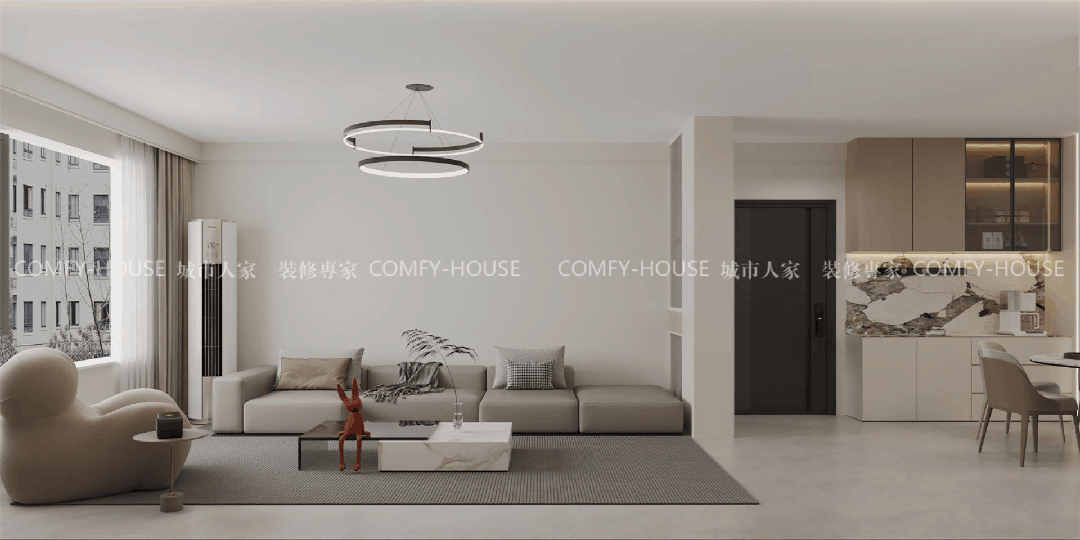 【丁家嵘汇】168㎡丨留白的艺术:把家变成会呼吸的简约空间-1