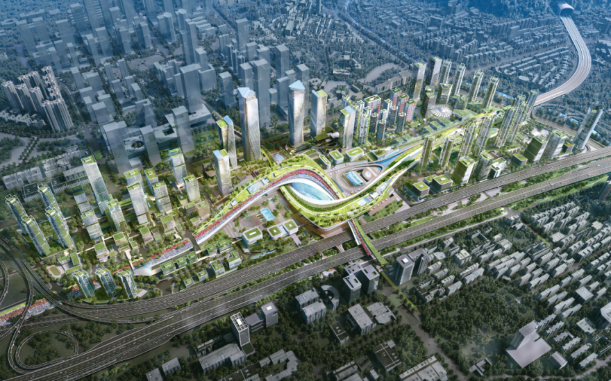 主体施工提速中!打造全国轨道交通换乘枢纽NO.1-6