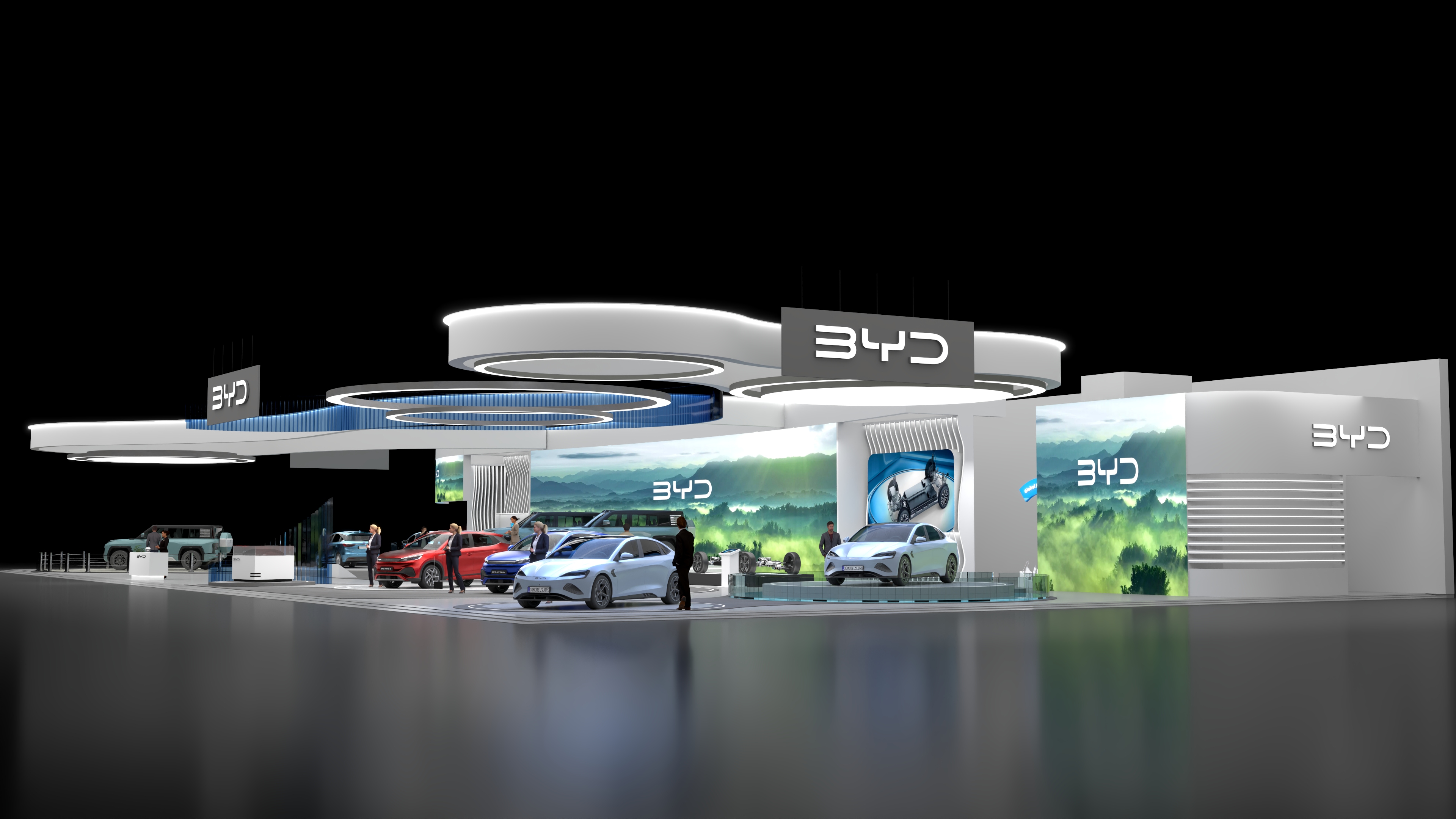 汽车展厅 BYD Stall Design (Auto Expo)-12