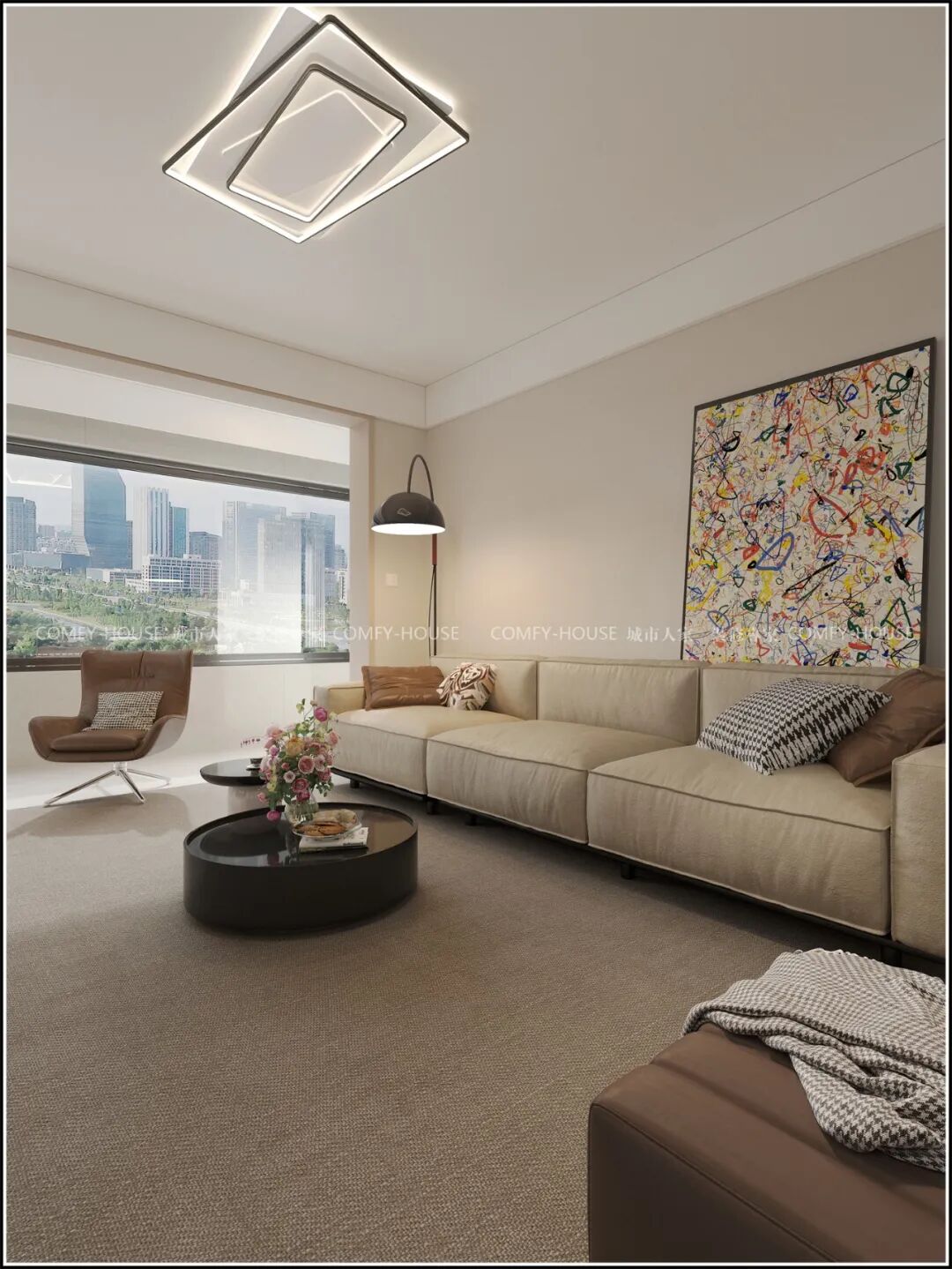 【领秀城楠樾】155㎡丨现代简约风：把家变成 “减法” 美学馆-33