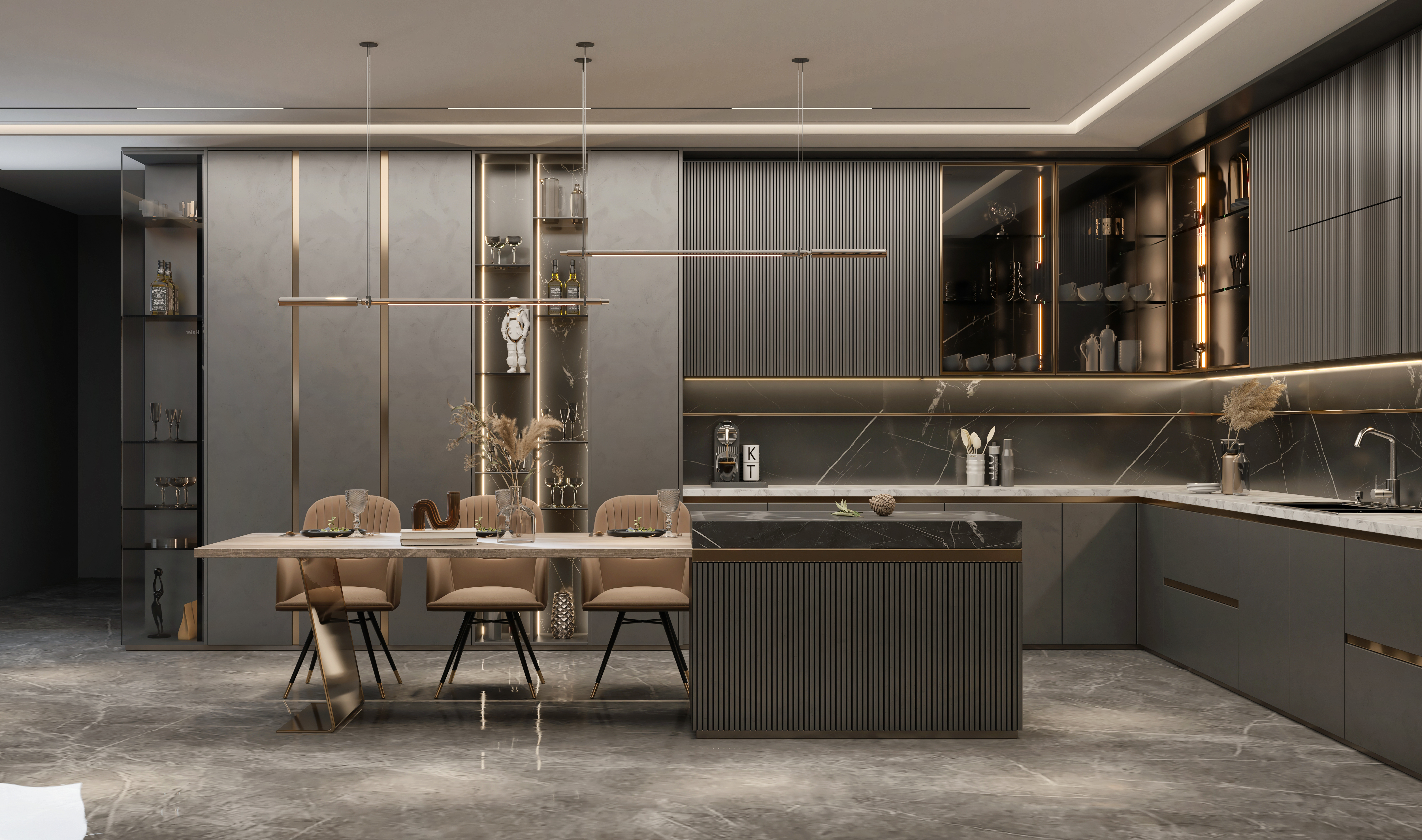 LUXURY BLACK KITCHEN-2
