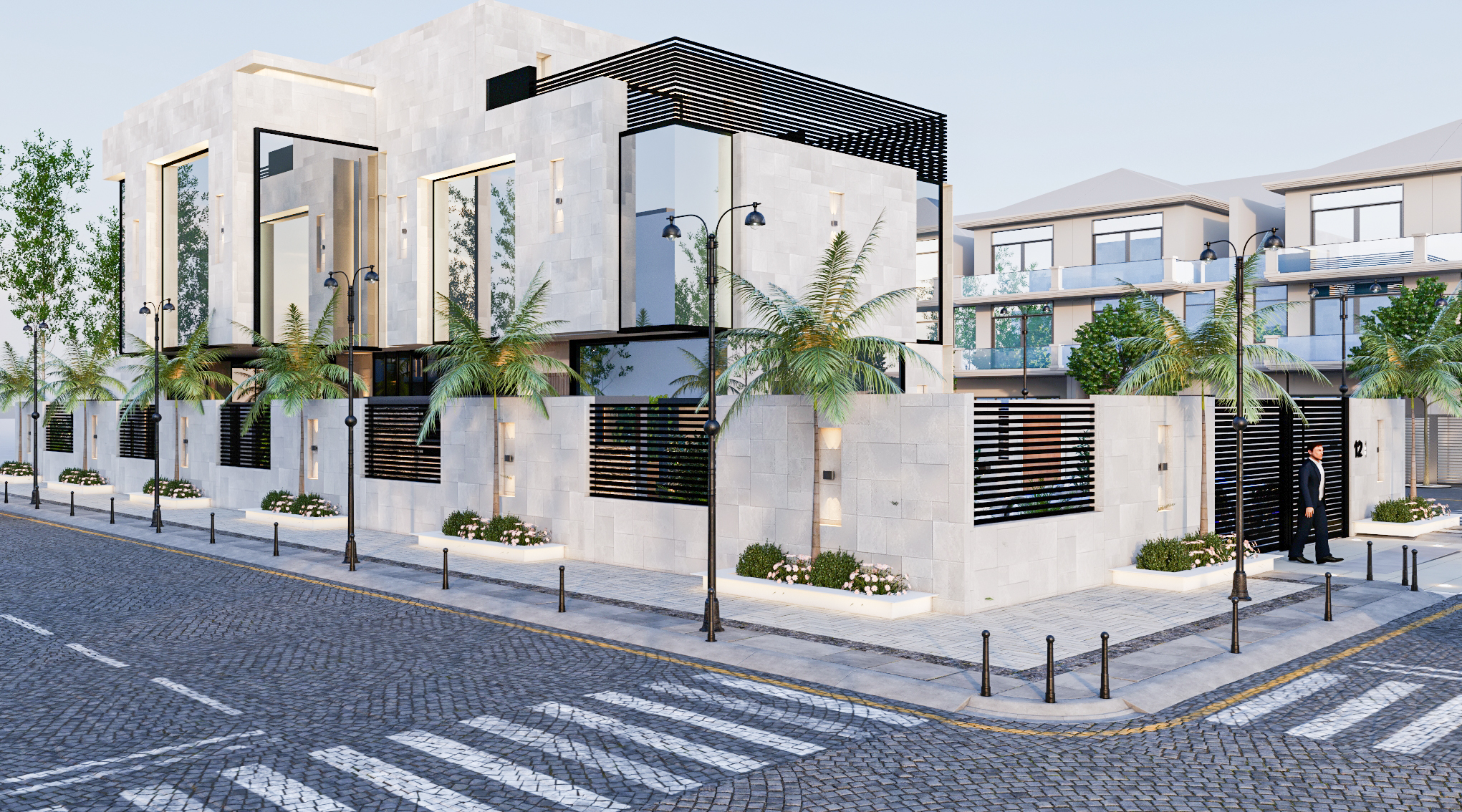 Villa Elevation Design（别墅立面设计）丨沙特阿拉伯丨Omar Studio-9